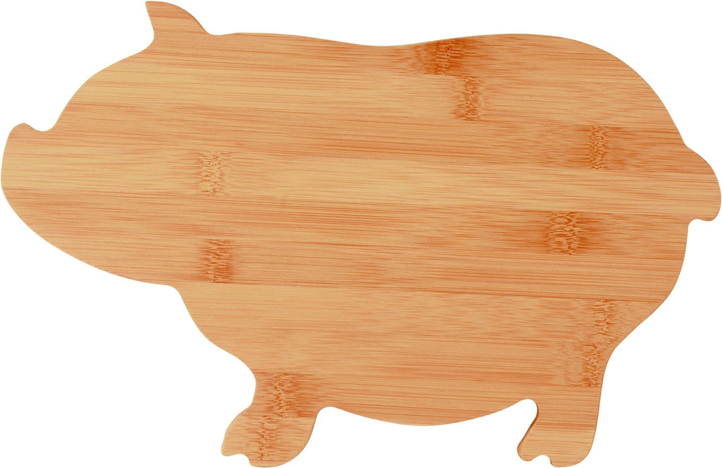 Bamboo Pig Shaped Cutting Board - HOT TOPS GRAPHICS-