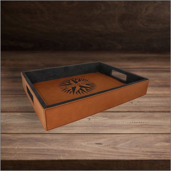 Laserable Leatherette Serving Tray - HOT TOPS GRAPHICS-Rawhide